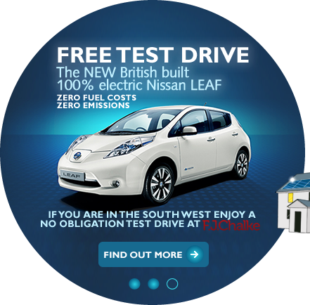 Get a free test drive of the 100% electric Nissan Leaf